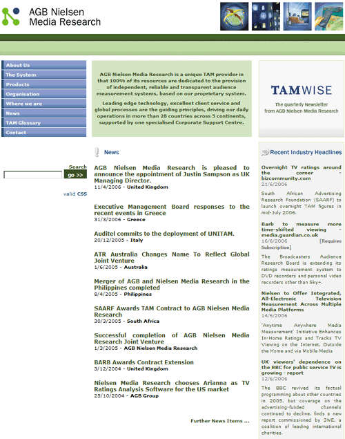 AGB Nielsen Media Research Corporate Site