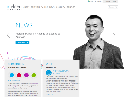 Nielsen Television Audience Measurement Corporate Site