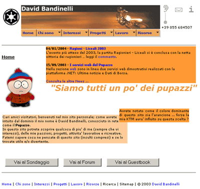 www.davidbandinelli.it prima versione