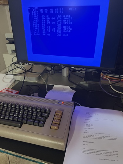 Programmazione Assembly 6510 con LM Monitor